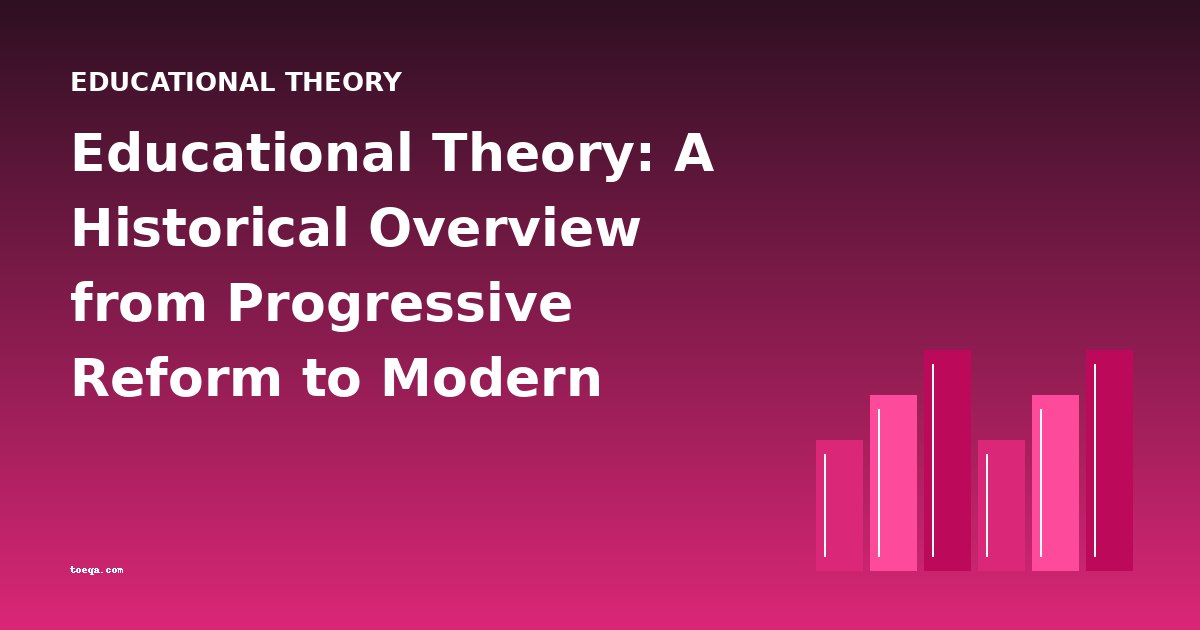 Educational Theory: A Historical Overview from Progressive Reform to Modern Pedagogy