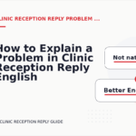 How to Explain a Problem in Clinic Reception Reply English