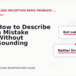 How to Describe a Mistake Without Sounding Rude in Clinic Reception Reply English