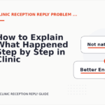How to Explain What Happened Step by Step in Clinic Reception Reply English