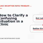How to Clarify a Confusing Situation in a Clinic Reception Reply
