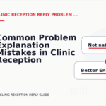 Common Problem Explanation Mistakes in Clinic Reception Reply English
