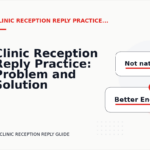 Clinic Reception Reply Practice: Problem and Solution Replies