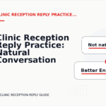 Clinic Reception Reply Practice: Natural Conversation Lines