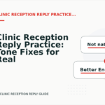 Clinic Reception Reply Practice: Tone Fixes for Real Situations