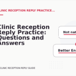 Clinic Reception Reply Practice: Questions and Answers