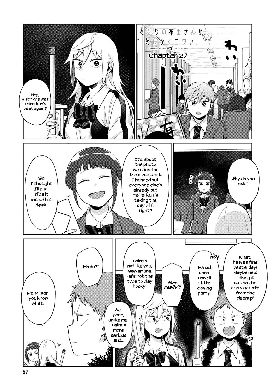 Tonari no Furi-san ga Tonikaku Kowai. Chapter 27 Page 1